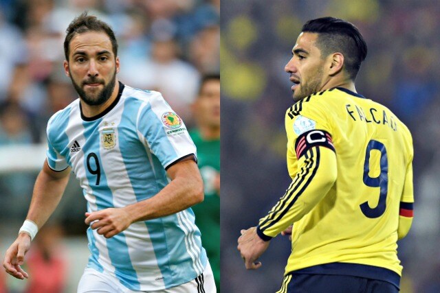 Gonzalo Higuain e Radamel Falcao, bomber sudamericani