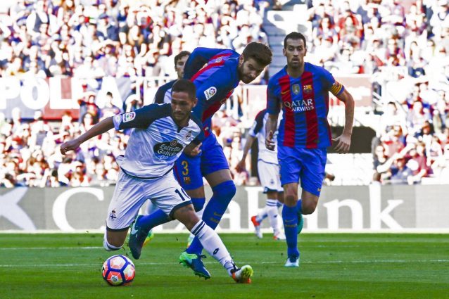 Poker del Barcellona al Deportivo: doppietta di Rafinha, gol di Messi