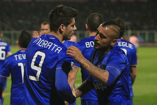 Morata e Vidal ai tempi dell’esperienza alla Juventus