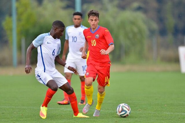 Vlad Mitrea in azione con la Nazionale under 16 (foto nerazzurriale.com)