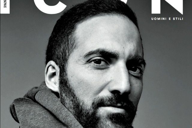 Gonzalo Higuain sulla copertina di Icon di Panorama