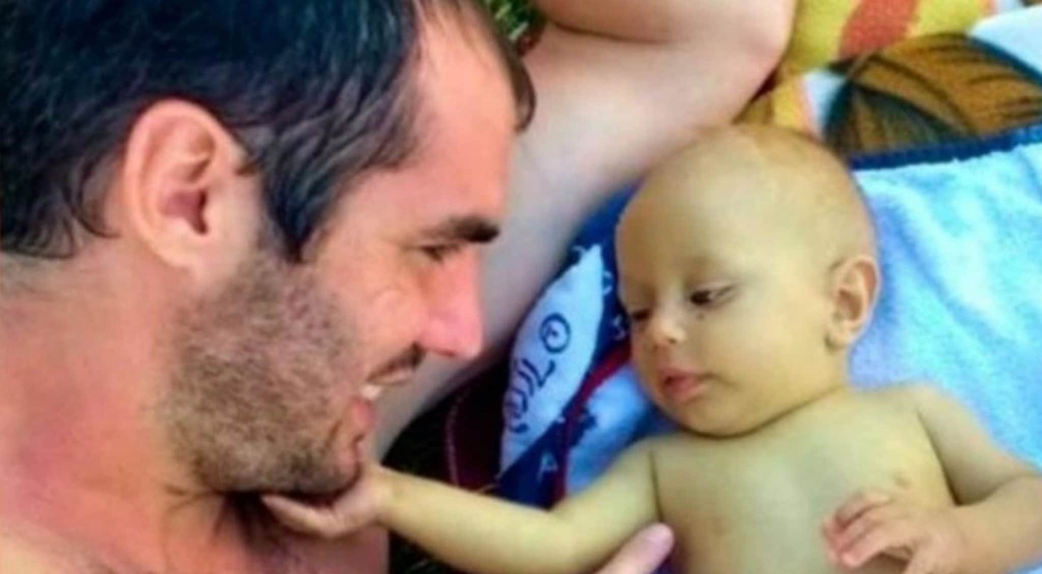 Alejandro ’Lulo’ Benitez con il nipotino Milo.