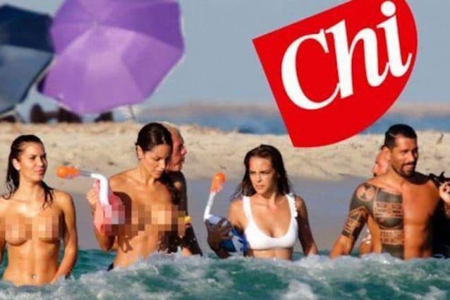 La foto di Marco Borriello a Ibiza apparsa qualche settimana fa su Chi