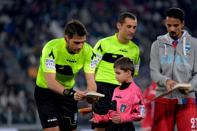 L’arbitro Fabrizio Pasqua designato per la gara della Juventus a Verona col Chievo