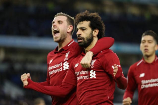 Premier, 1-0 al Brighton, gol di Salah, il Liverpool torna a vincere