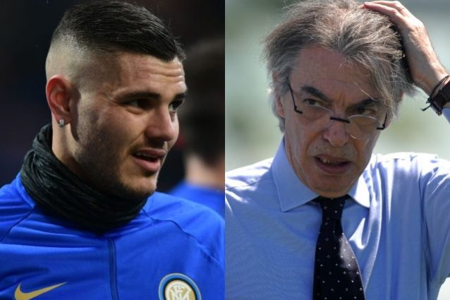 Inter, Moratti sulla revoca della fascia a Icardi: “Decisione inutile a metà stagione”