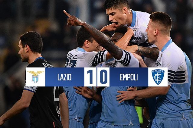 Lazio, basta un rigore di Caicedo: Empoli battuto e quarto posto