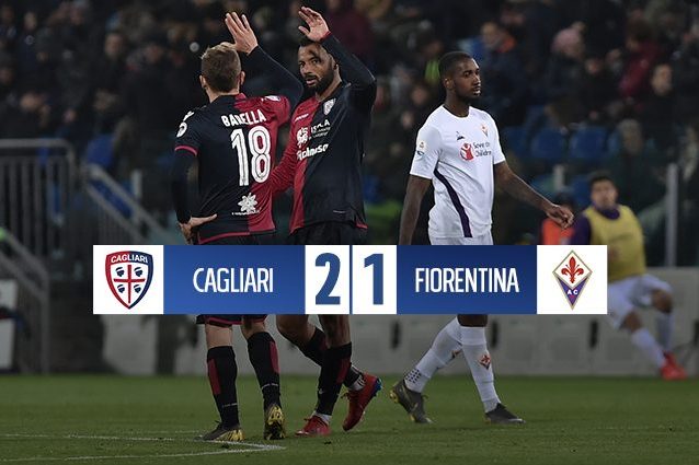 Il Cagliari batte la Fiorentina: prima Joao Pedro, poi Ceppitelli