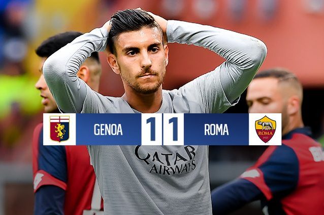 Roma, chance Champions League fallita: solo un pareggio contro il Genoa