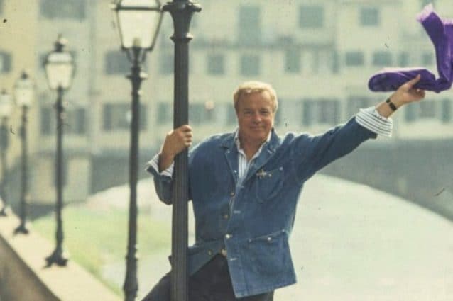 La foto di Franco Zeffirelli, tifoso della Viola, pubblicata dalla Fiorentina