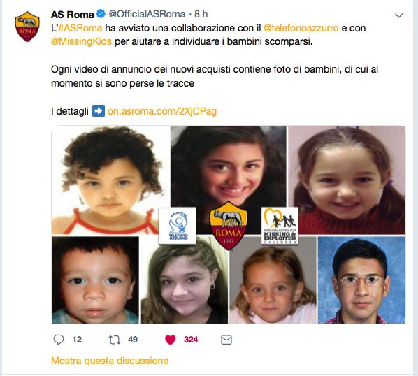Roma, campagna di solidarietà sui bambini negli annunci dei