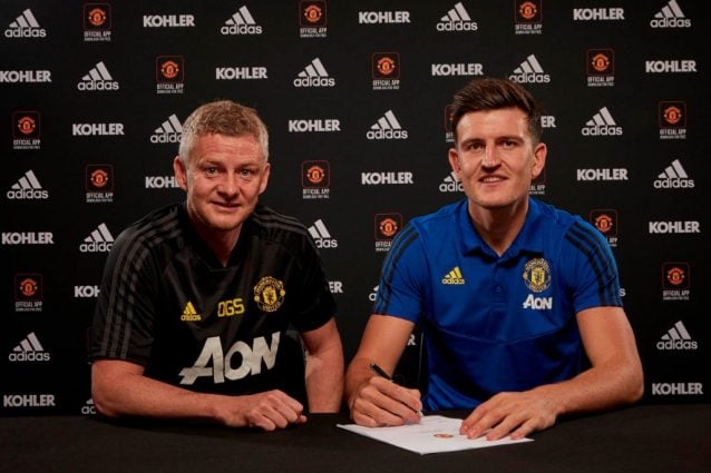 Harry Maguire ha firmato il contratto con lo United (fonte, sito ufficiale del Manchester)
