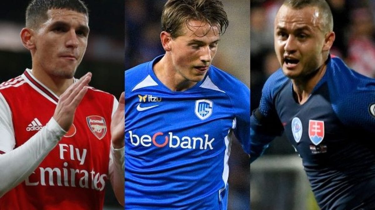 Da sinistra Lucas Torreira (Arsenal), Sander Berge (Genk) e Stanislav Lobotka (Celta Vigo)